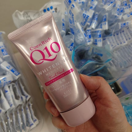 コエンリッチ 薬用ホワイトニング  ハンドクリーム ディープモイスチュア もぎたてピーチの香り【医薬部外品】/コエンリッチQ10/ハンドクリームを使ったクチコミ(1枚目)