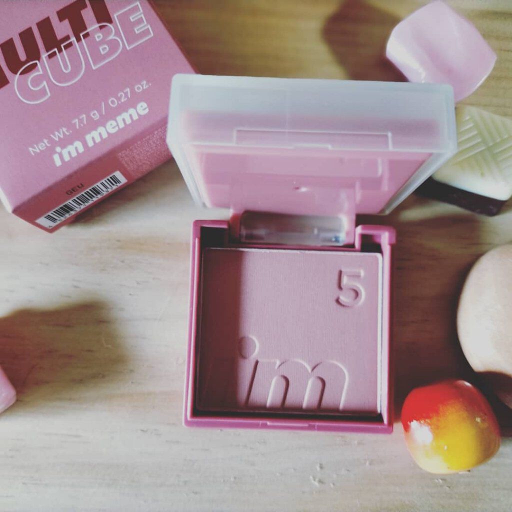 マルチキューブ 004 グラムローズ/i’m meme/アイシャドウパレットを使ったクチコミ（3枚目）