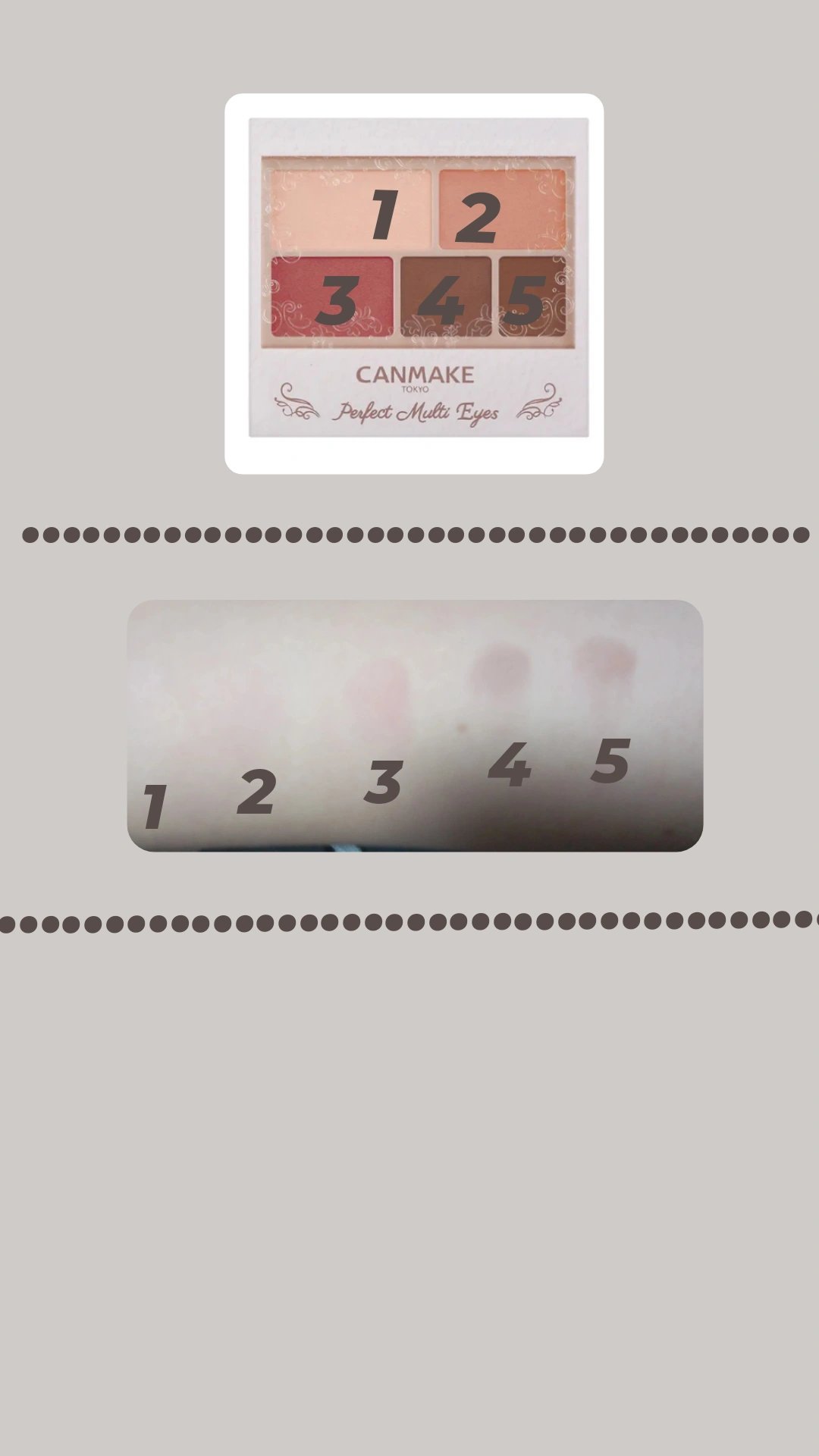 パーフェクトマルチアイズ/キャンメイク/アイシャドウパレットを使ったクチコミ（2枚目）