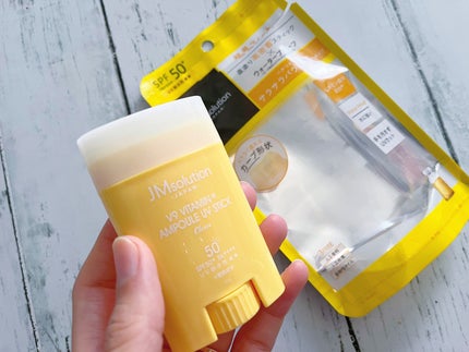 V9ビタミンアンプルUVスティック CLEAR/JMsolution/日焼け止めスティックを使ったクチコミ(1枚目)