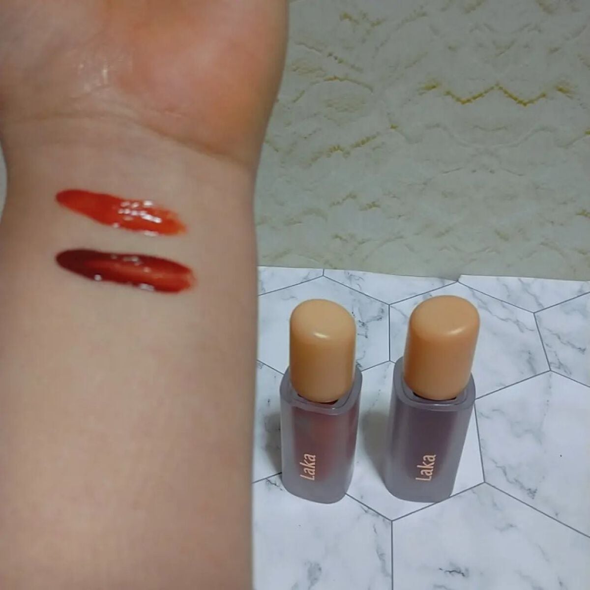 フルーティーグラムティント/Laka/リップティントを使ったクチコミ(2枚目)