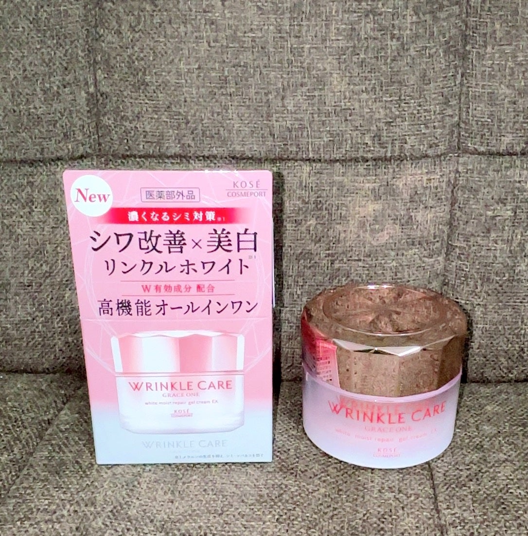 リンクルケア ホワイト モイストジェルクリーム/グレイスワン/オールインワン化粧品を使ったクチコミ(1枚目)