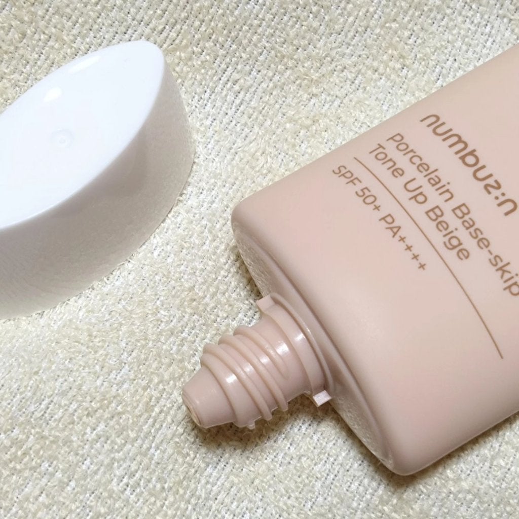 3番 ノーファンデ陶器肌トーンアップクリーム/numbuzin/化粧下地を使ったクチコミ(4枚目)