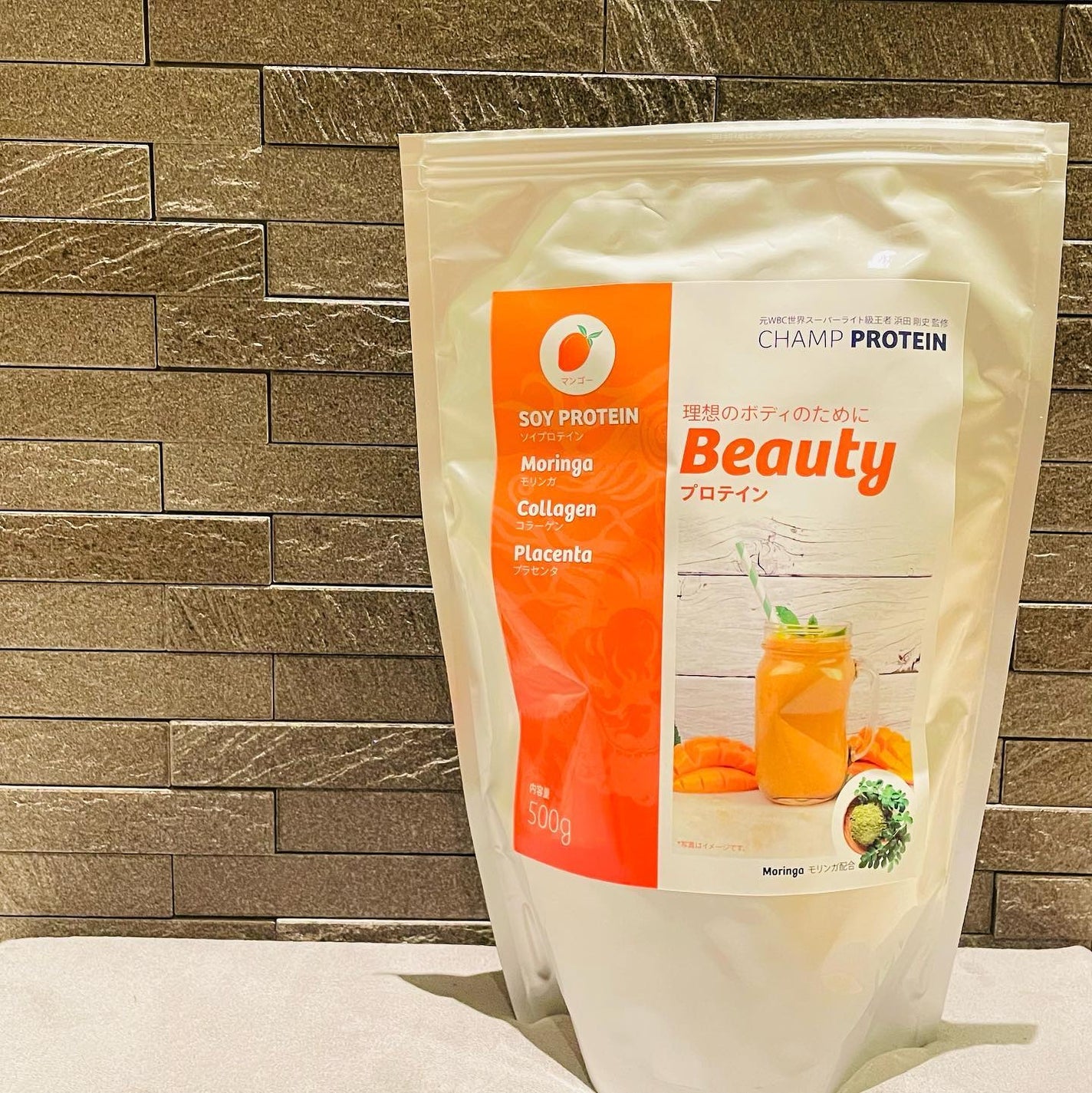 チャンププロテイン モリンガー入りビューティ/浜田産業/ソイプロテインを使ったクチコミ(1枚目)