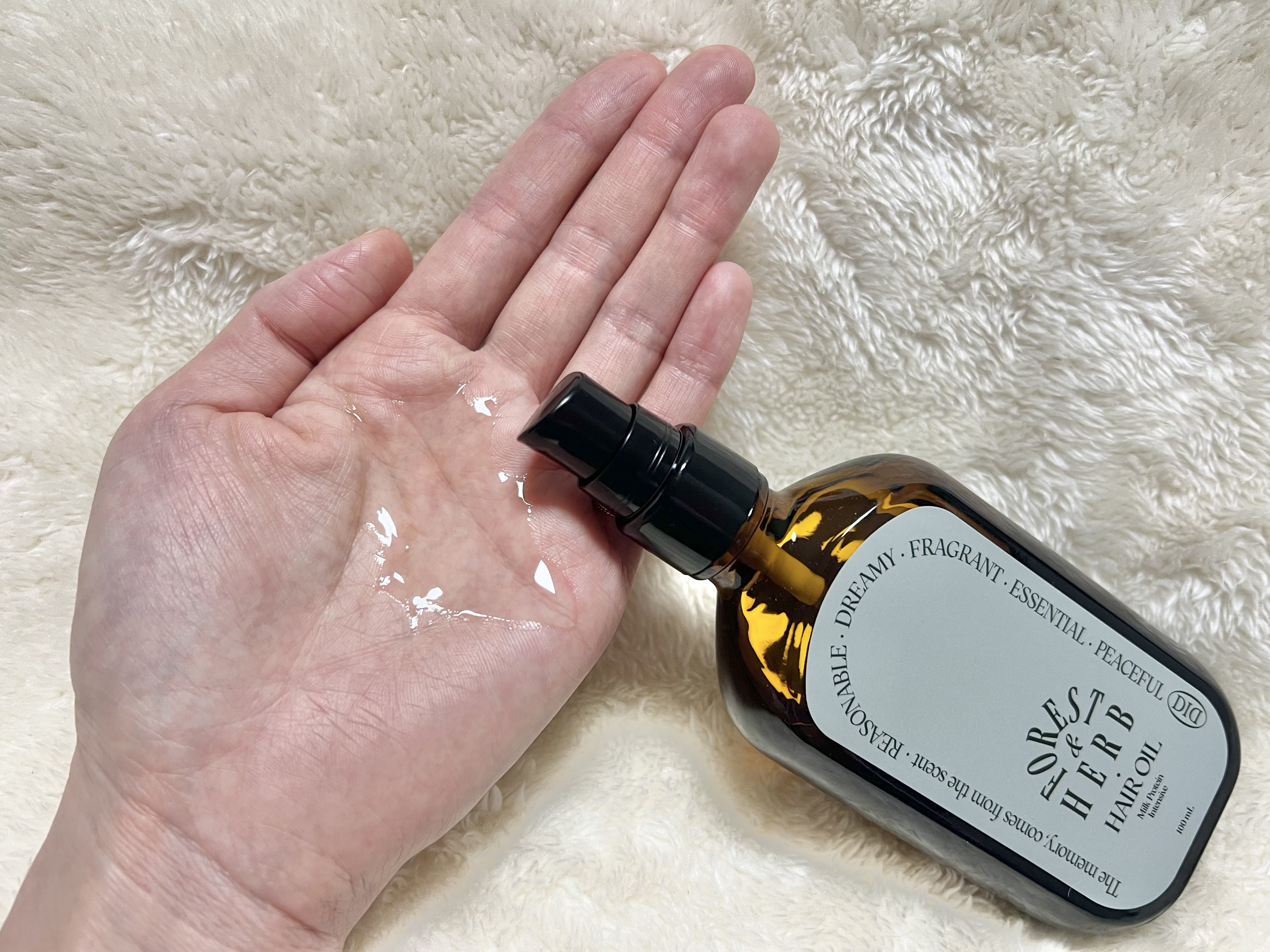 ミルクプロテインインテンシブヘアオイル/odiD/ヘアオイルを使ったクチコミ（2枚目）