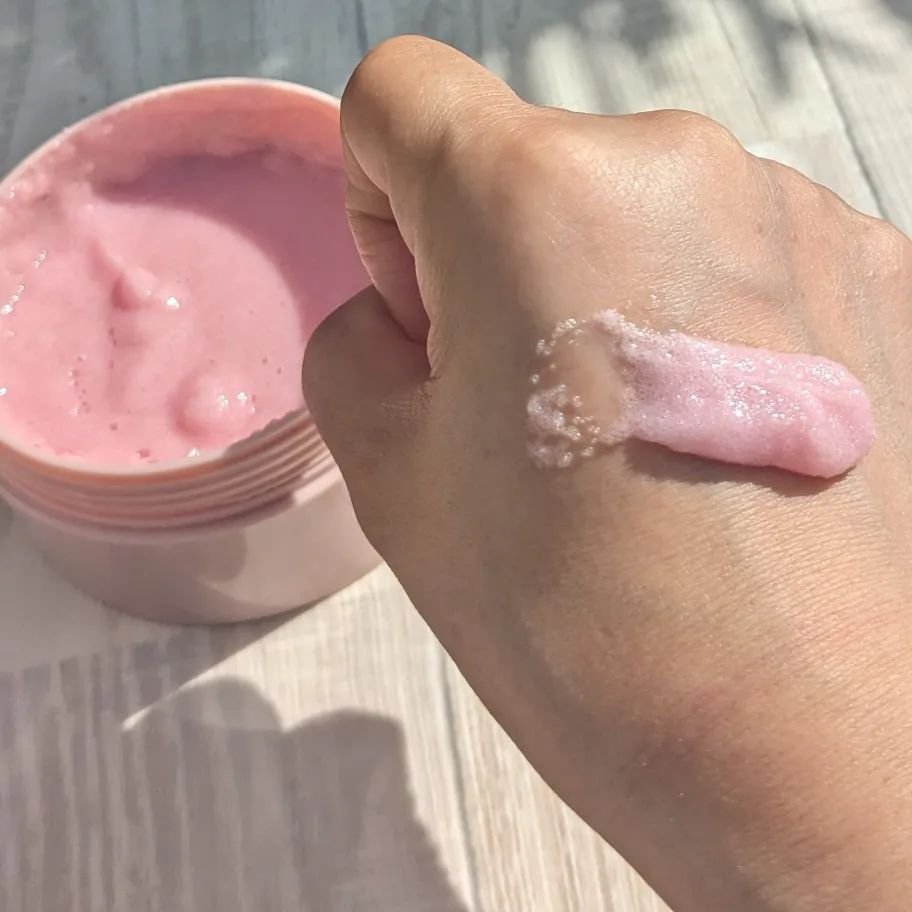 Q+Me スウィート ボム タラソ スクラブ/AGARISM/バスト・ヒップケアを使ったクチコミ（2枚目）