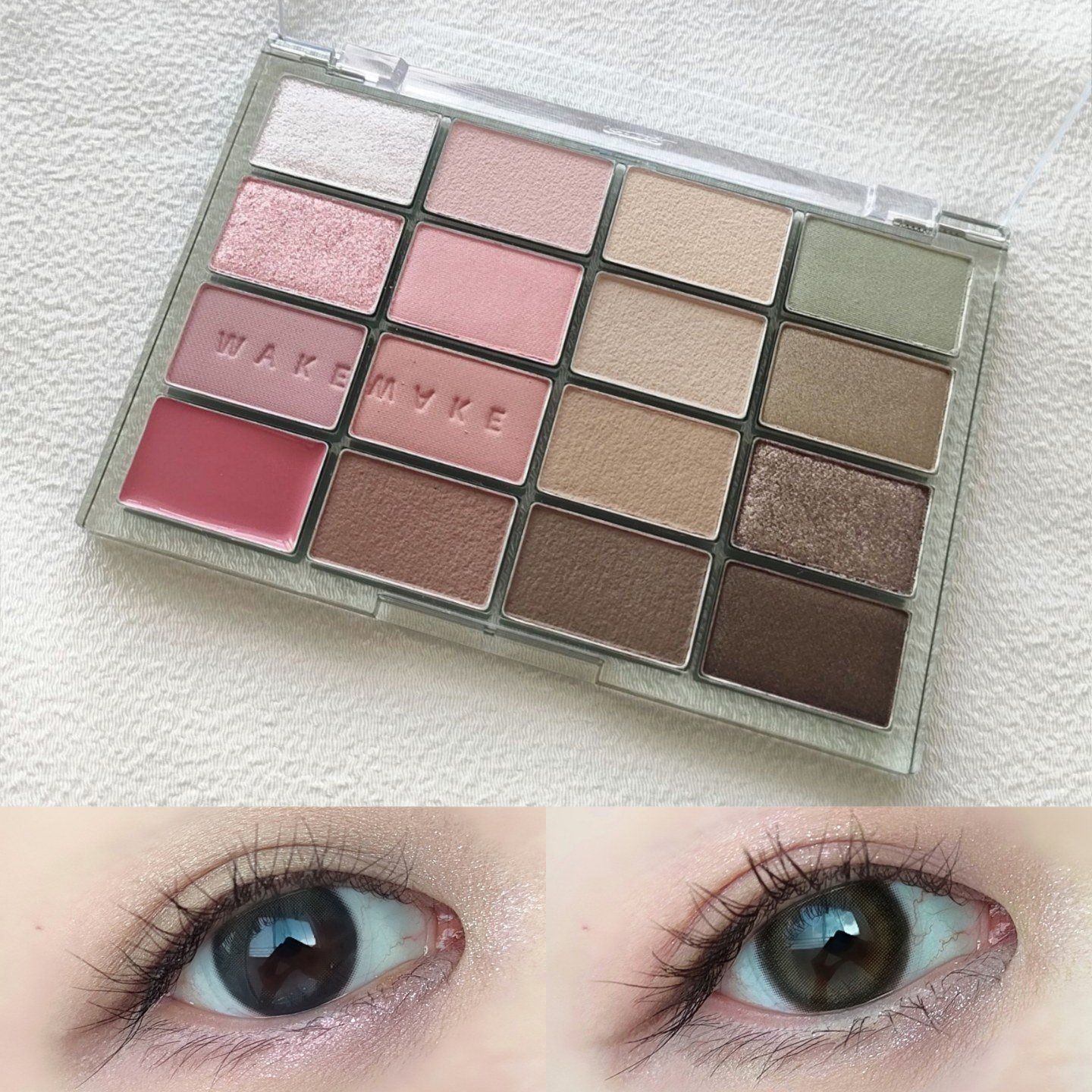ソフトブラーリングアイパレット/wakemake/アイシャドウパレットを使ったクチコミ（1枚目）