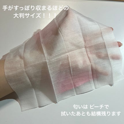 アイスデオドラント ボディペーパー フリーズピーチ <徳用タイプ> (医薬部外品)/ギャツビー/ボディシートを使ったクチコミ(2枚目)