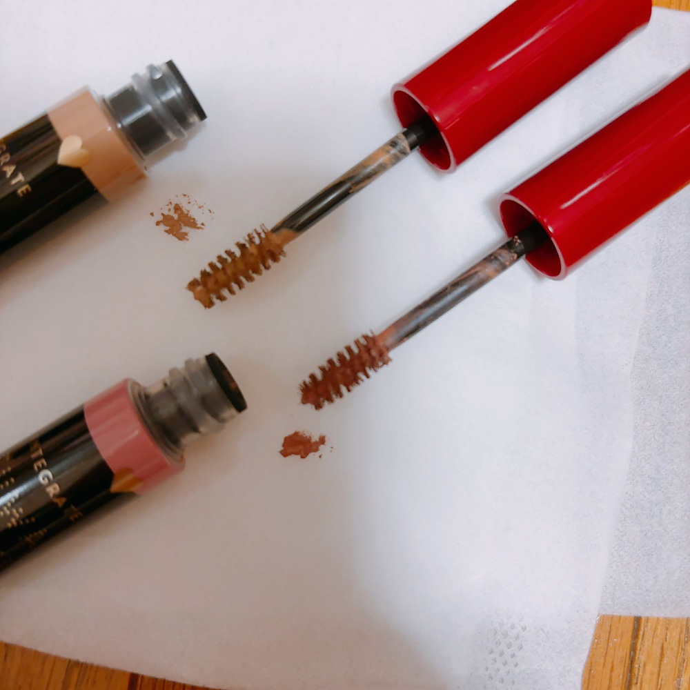 ふわ眉マスカラ PK374/インテグレート/眉マスカラを使ったクチコミ（2枚目）