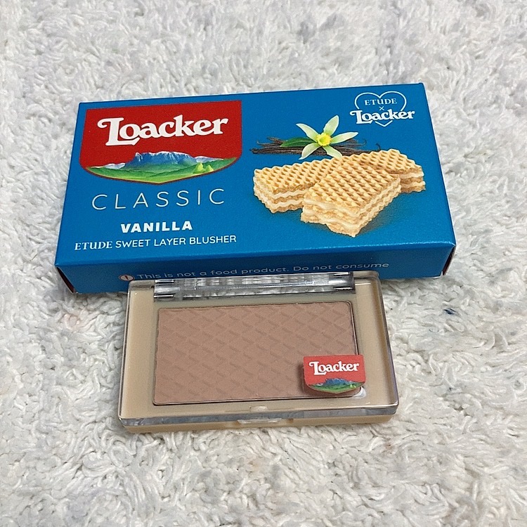 ローカー スウィートレイヤーチーク バニラ/ETUDE/パウダーチークを使ったクチコミ（1枚目）