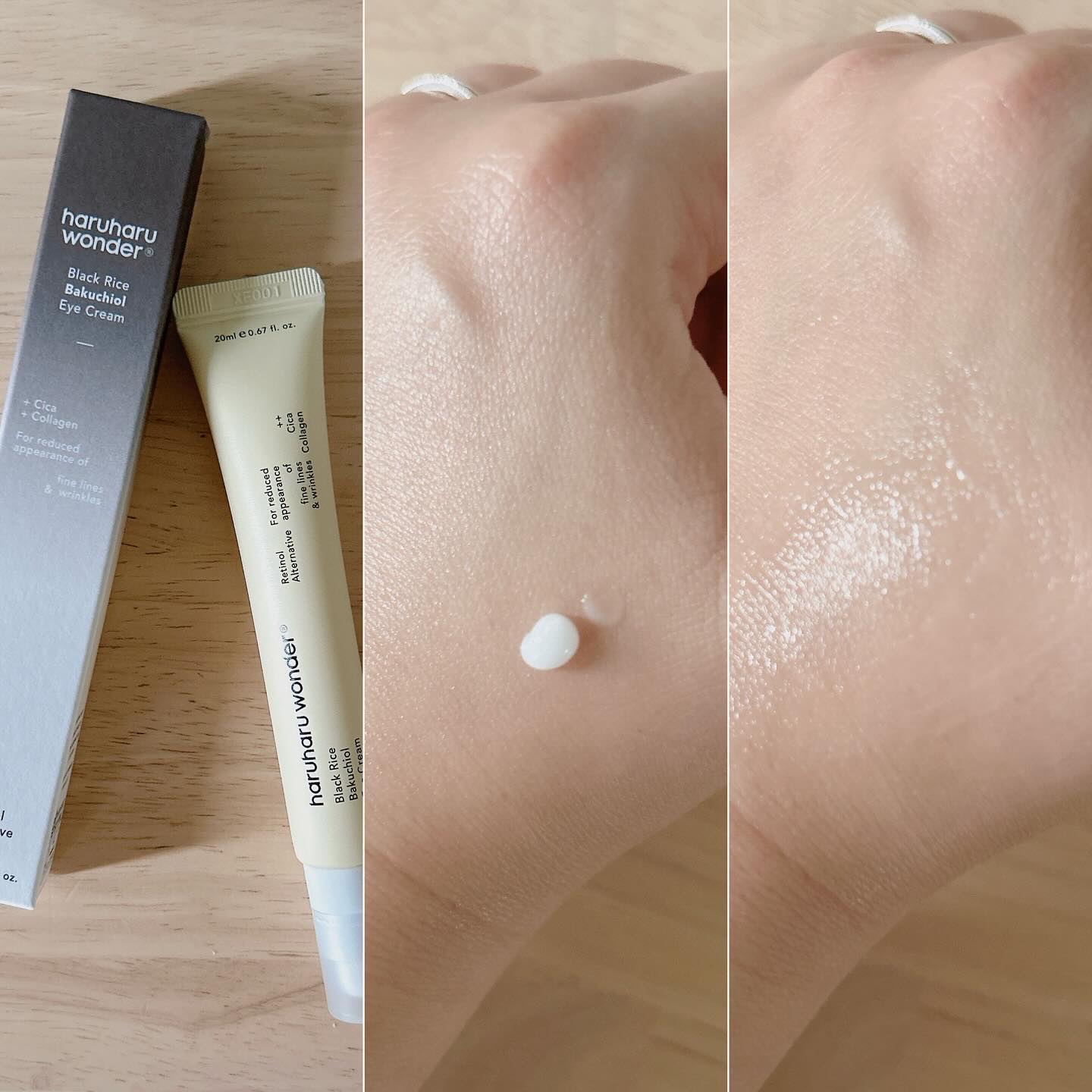 ブラックライスバクチオールアイクリーム/haruharu wonder/アイケア・アイクリームを使ったクチコミ（3枚目）