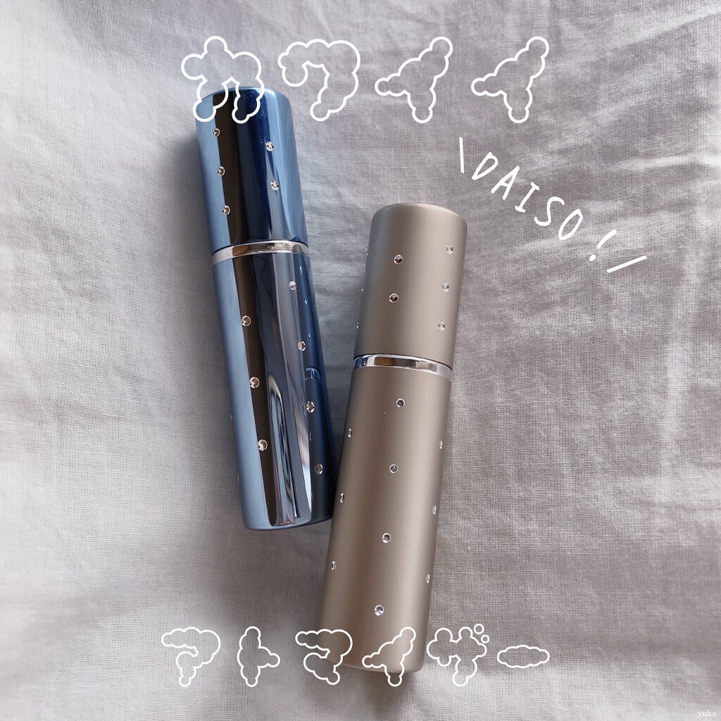 DAISO 香水スプレー容器(水玉ストーン、5mL)のクチコミ「【DAISOのかわいいアトマイザー】

DAISOでかわいいアトマイザーを見つけました⸜🌷︎⸝.....」（1枚目）