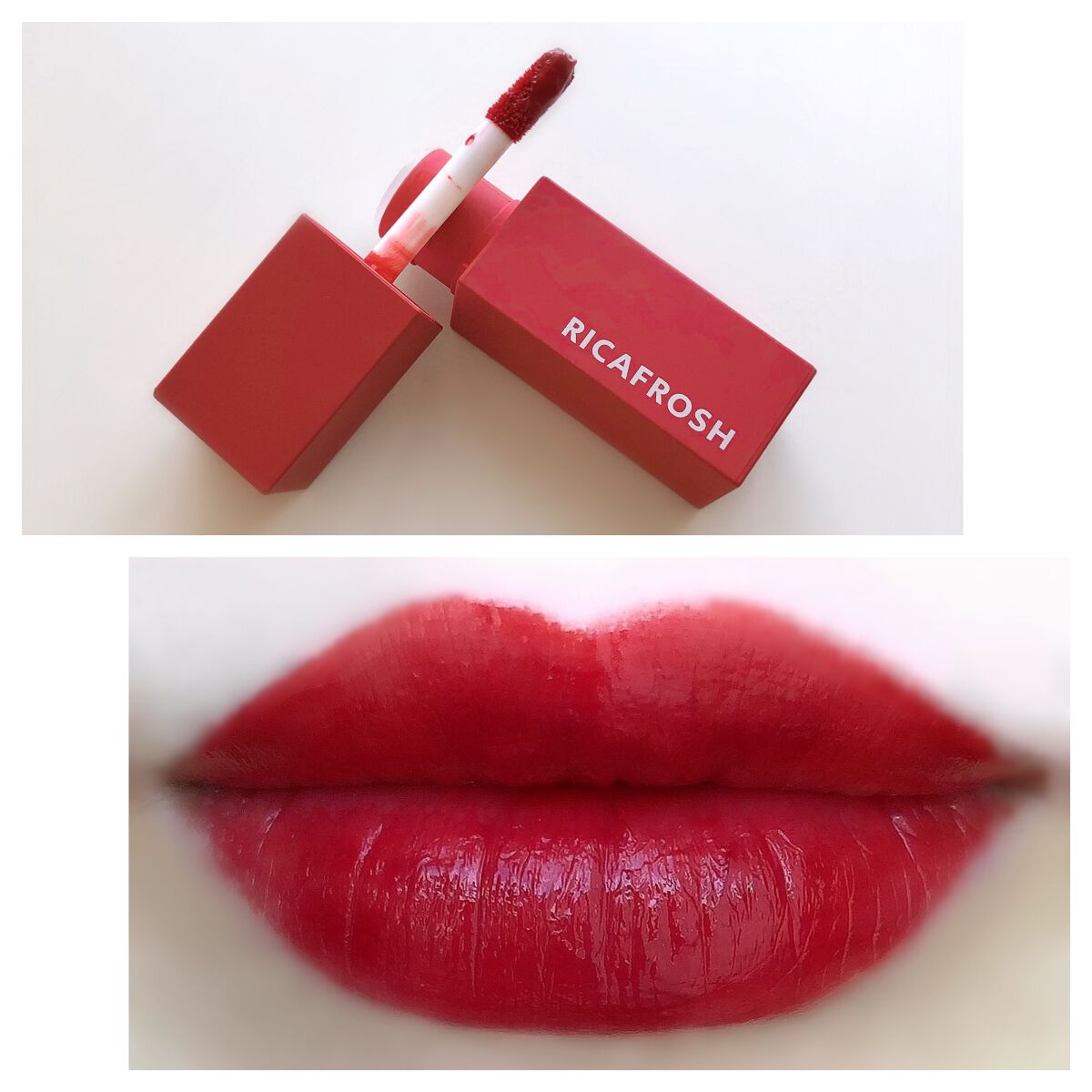 ジューシーリブティント 04 クランベリー/RICAFROSH/リップティントを使ったクチコミ（2枚目）