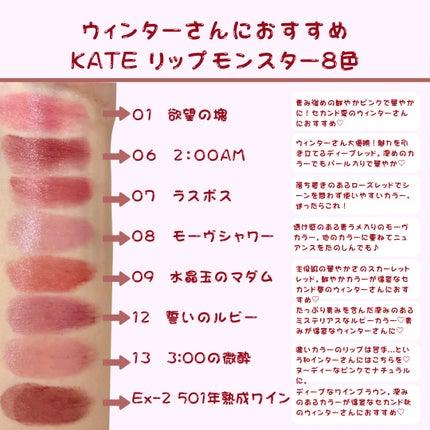 ケイト リップモンスター/KATE/口紅を使ったクチコミ(2枚目)