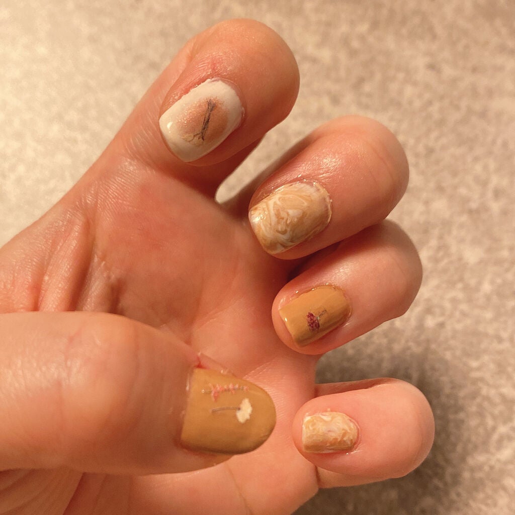 ネイルシール/セリア/ネイルシールを使ったクチコミ(2枚目)