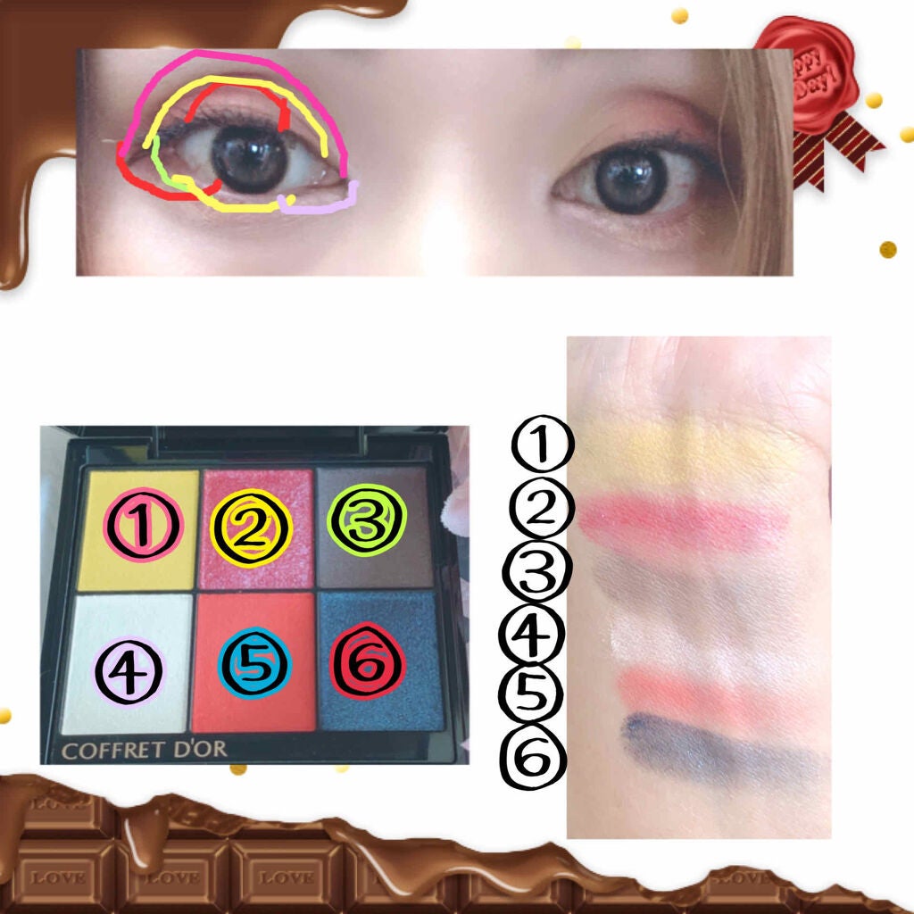 イタグレーゼ on LIPS 「#バレンタインメイク❤コフレドール❤💫アーティクリエーターアイ..」(2枚目)