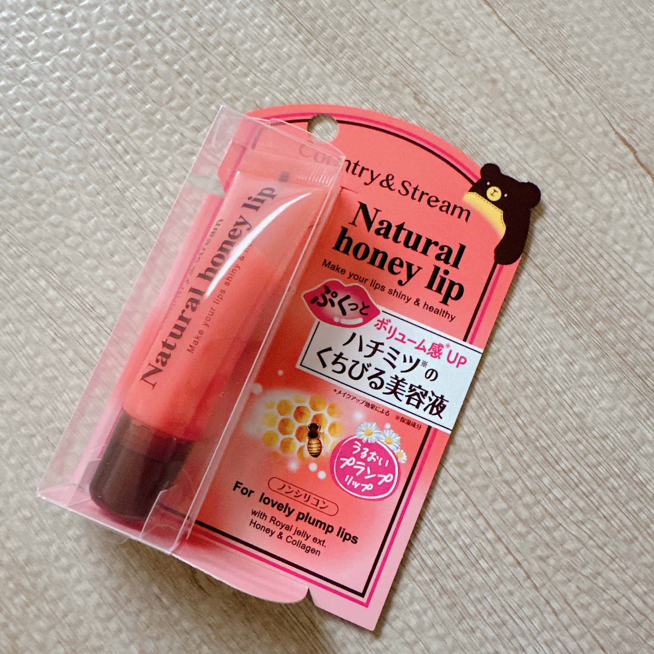ハニーフルリップ もも色ボリューム/カントリー&ストリーム/リップ美容液を使ったクチコミ（2枚目）