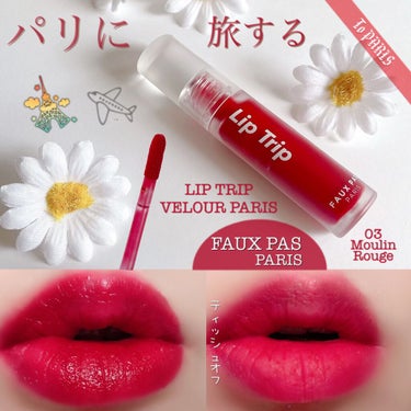 リップトリップベロアパリ/FAUX PAS PARIS/口紅を使ったクチコミ（1枚目）