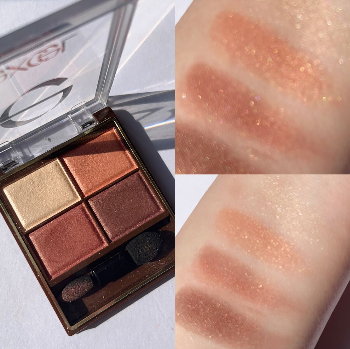 スキニーリッチシャドウ/excel/アイシャドウパレットを使ったクチコミ(3枚目)