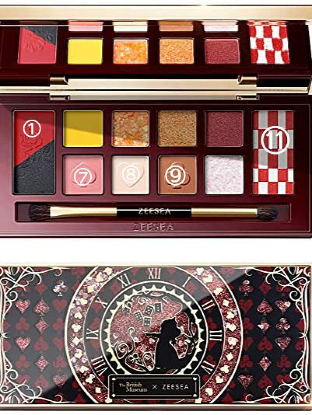 アリスドリームランドシリーズ 12色アイシャドウパレット(ZEESEA×大英博物館)/ZEESEA/アイシャドウパレットを使ったクチコミ(4枚目)