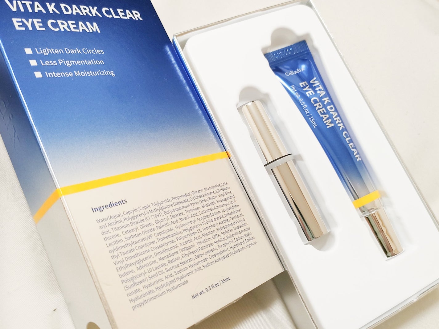 VITA K DARK CLEAR EYE CREAM/Celladix/アイケア・アイクリームを使ったクチコミ(1枚目)