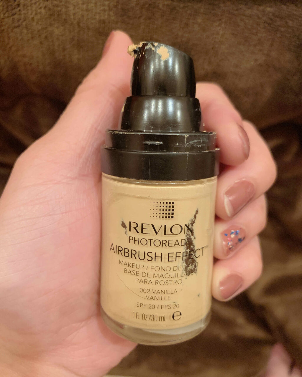 フォトレディ エアブラッシュ エフェクト メイクアップ/REVLON/リキッドファンデーションを使ったクチコミ（1枚目）