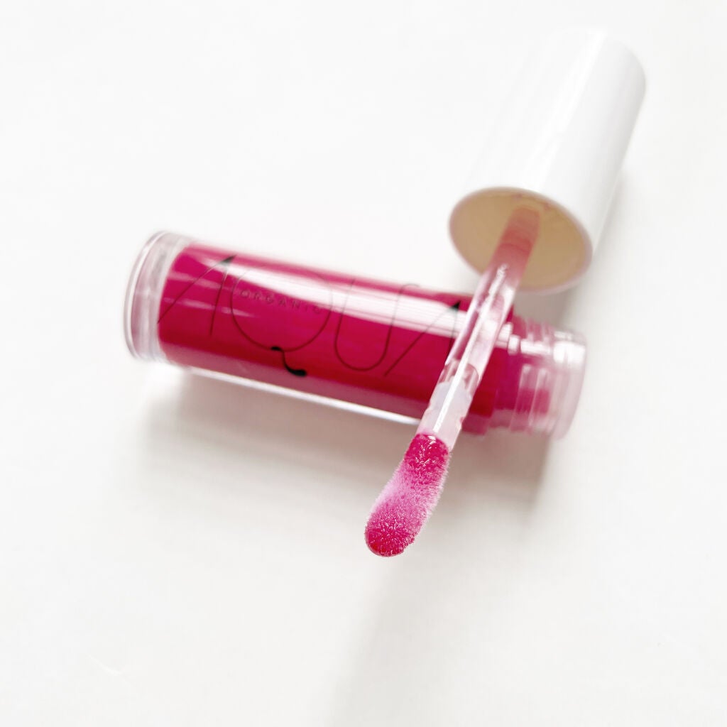 オーガニックリップアップルージュ/アクア・アクア/リップグロスを使ったクチコミ(3枚目)