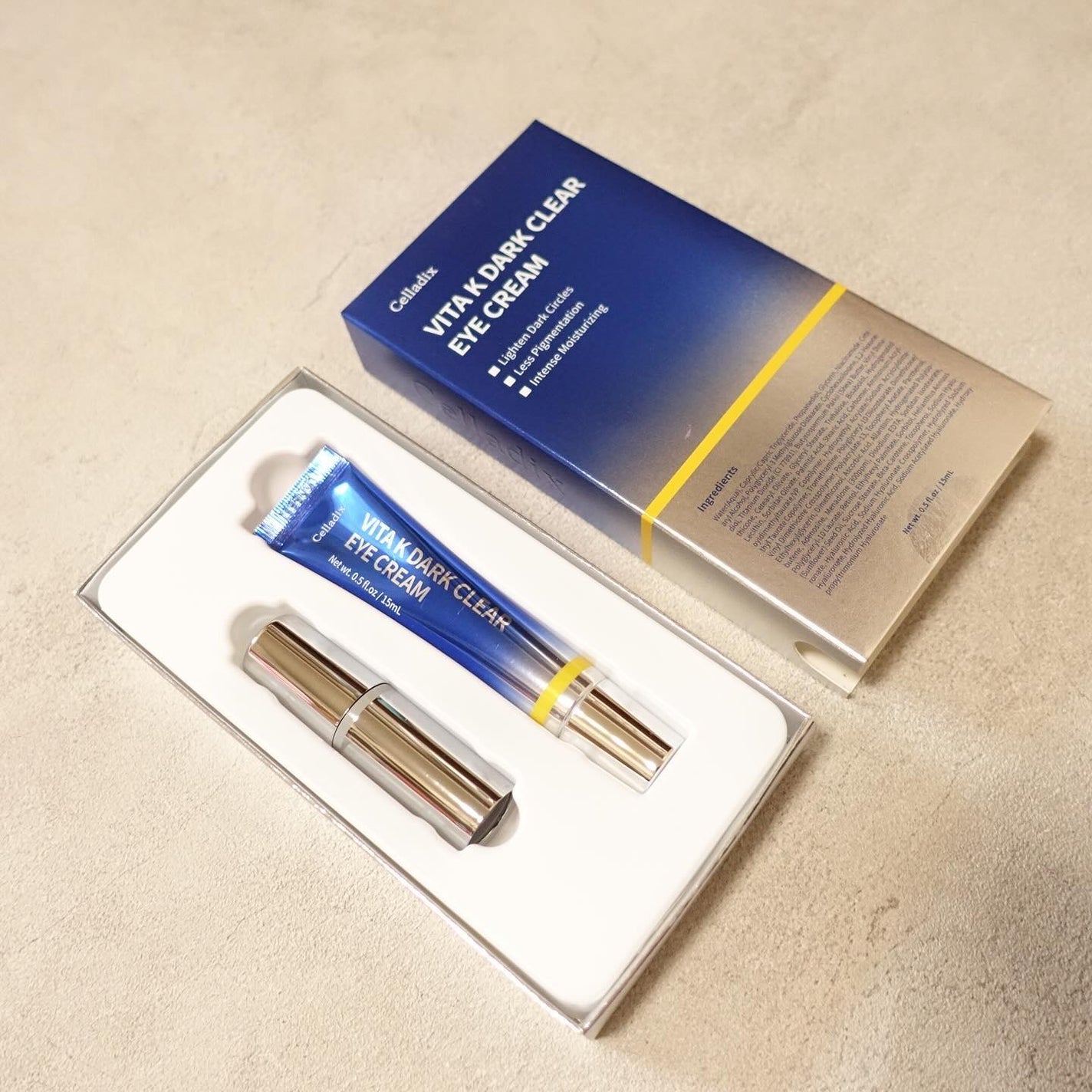 VITA K DARK CLEAR EYE CREAM/Celladix/アイケア・アイクリームを使ったクチコミ(3枚目)