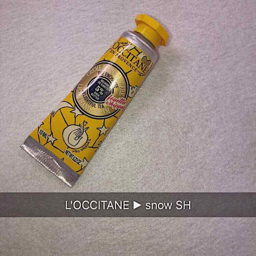 ジョイフルスター スノーシア ハンドクリーム(ディライトフルティー)/L'OCCITANE/ハンドクリームを使ったクチコミ(1枚目)