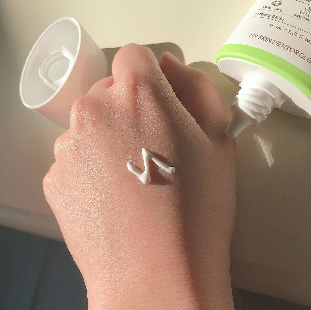 グリーンマイルドアップサンプラス/Dr.G/日焼け止めクリームを使ったクチコミ(2枚目)