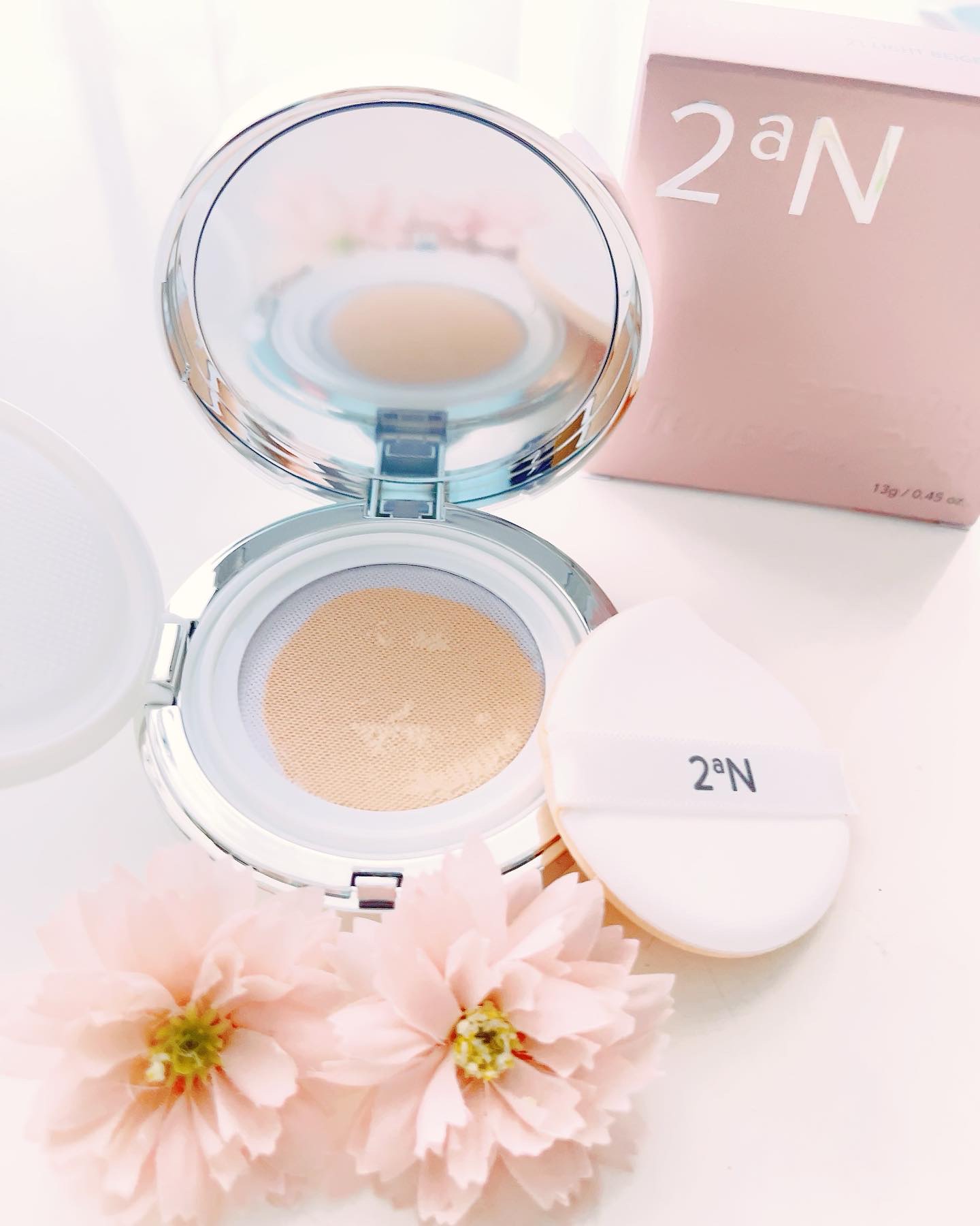 グリーミングテンションパクト/2aN/クリーム・エマルジョンファンデーションを使ったクチコミ（2枚目）