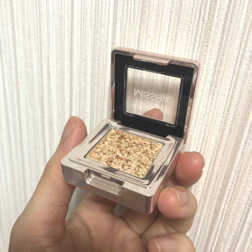 グリッタープリズム シャドウ/MISSHA/グリッターを使ったクチコミ（2枚目）