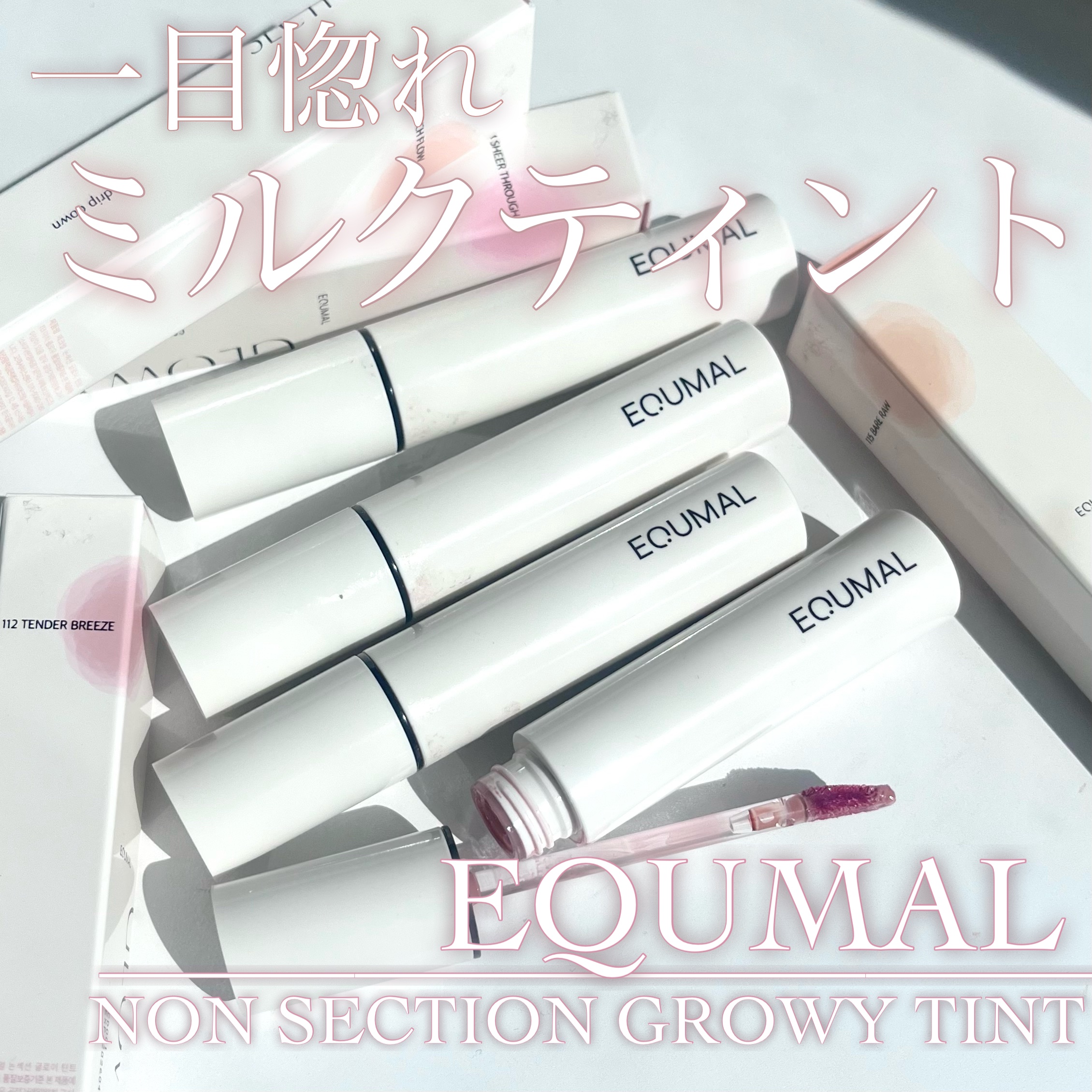 ノンセクショングローリーティント 112 テンダーブリーズ(TENDER BREEZE)/EQUMAL/リップティントを使ったクチコミ（1枚目）