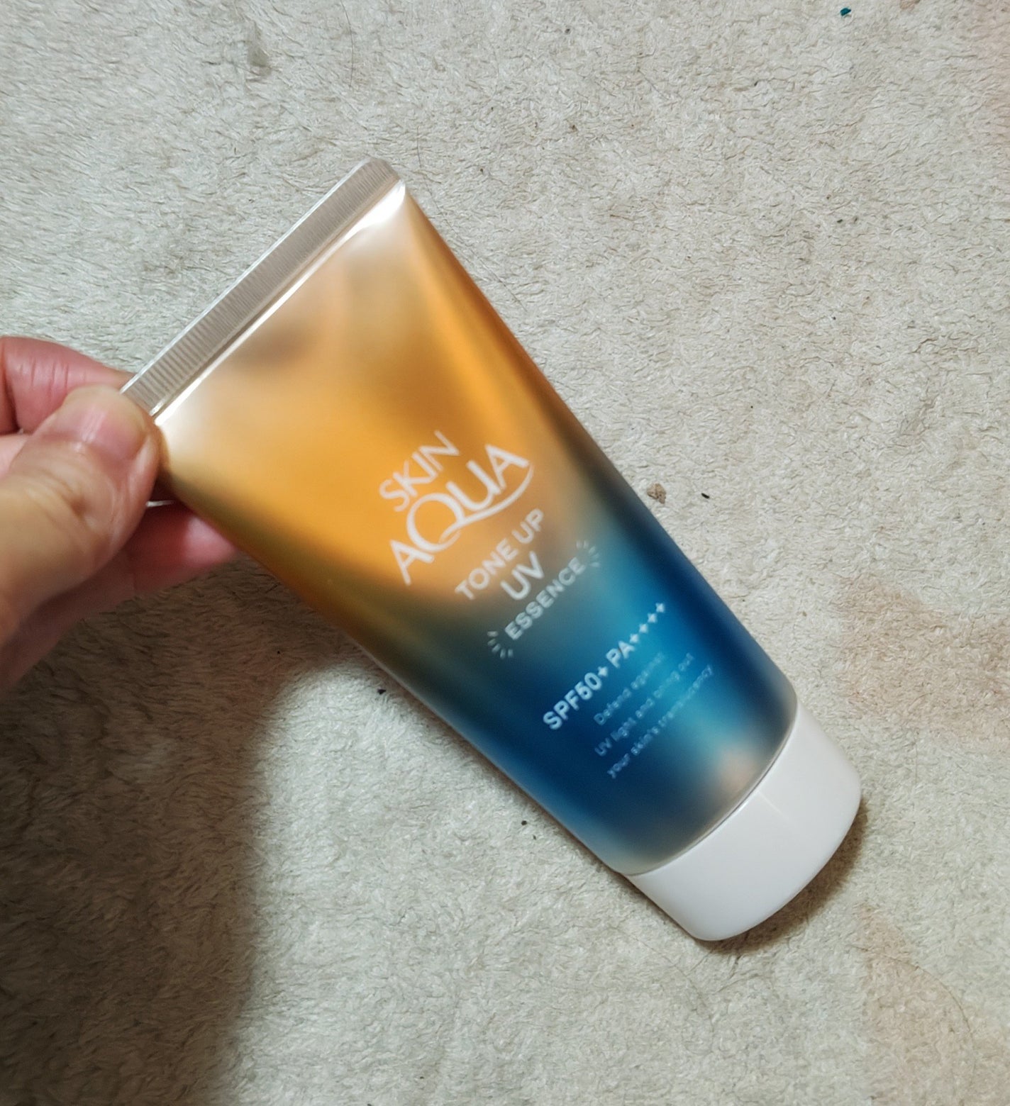 スキンアクア トーンアップUVエッセンス/スキンアクア/日焼け止めクリームを使ったクチコミ(1枚目)