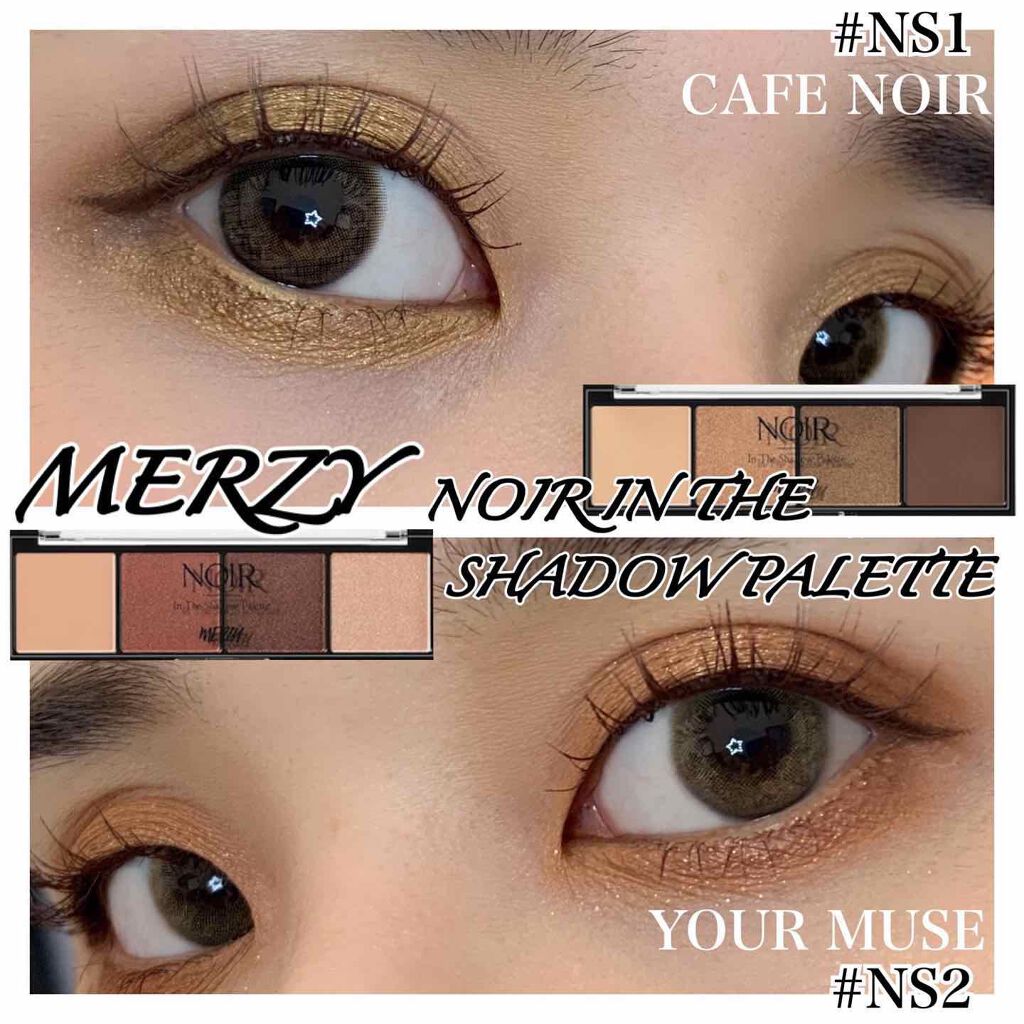 ノワール イン ザ シャドウパレット/MERZY/アイシャドウパレットを使ったクチコミ(1枚目)
