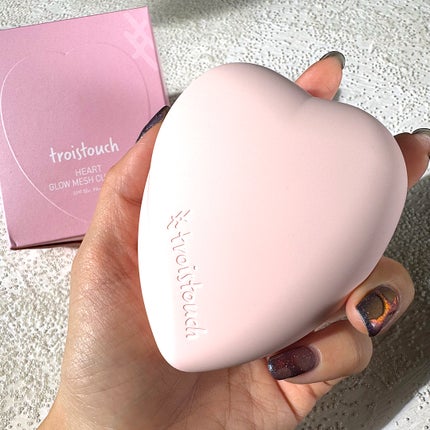 トワタッチ ハートクッション グロウメッシュ/troistouch/クッションファンデーションを使ったクチコミ(1枚目)