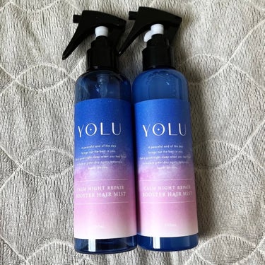 🎀YOLU ヨル
　  カームナイトリペアブースターヘアミスト


5本目のリピ買い✌🏻

お風呂上がりの必需品！！
とりあえずこれ5プッシュくらい
頭に振りかけておけばいい匂いはするし、
翌朝の寝癖が