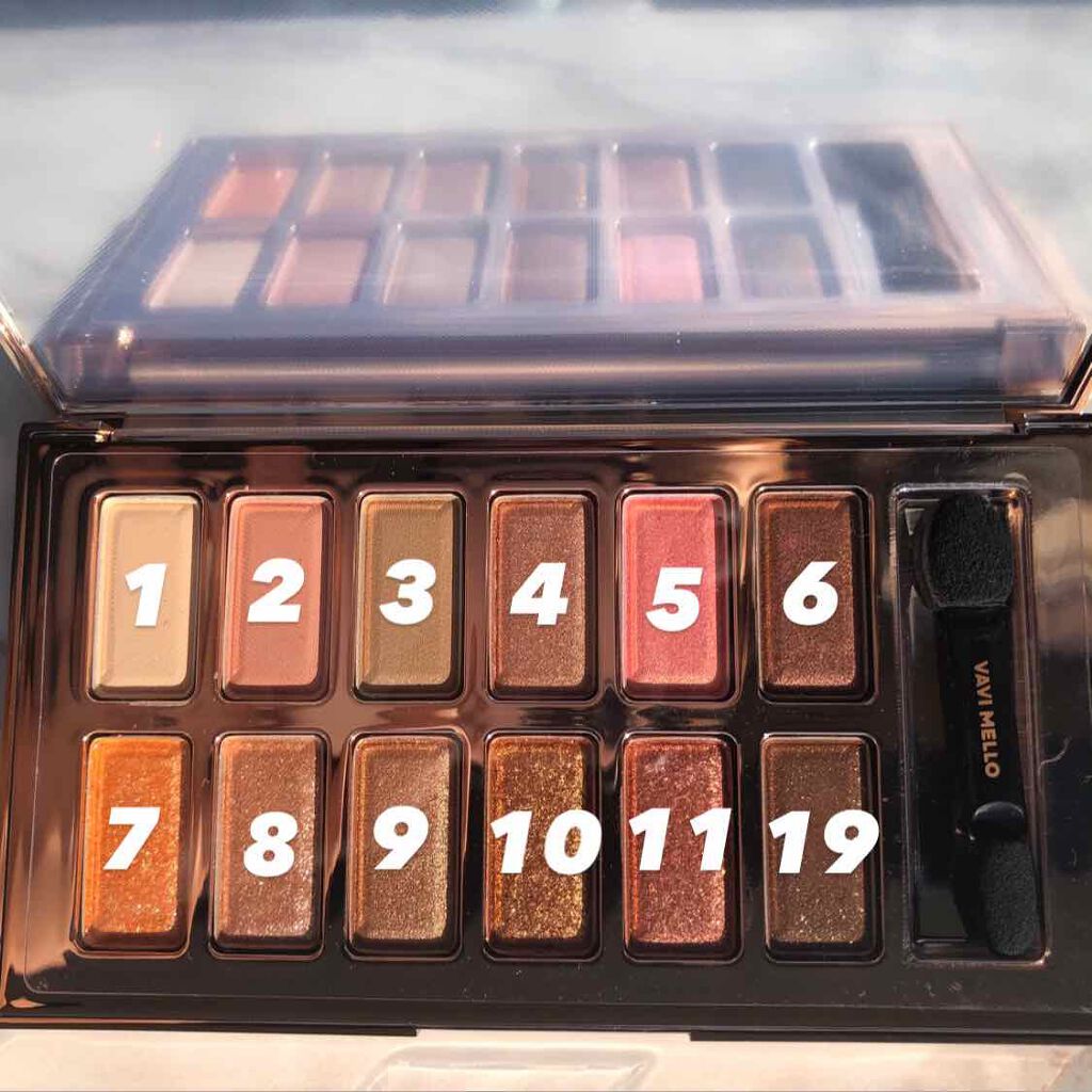 バレンタインボックス/VAVI MELLO/アイシャドウパレットを使ったクチコミ（3枚目）