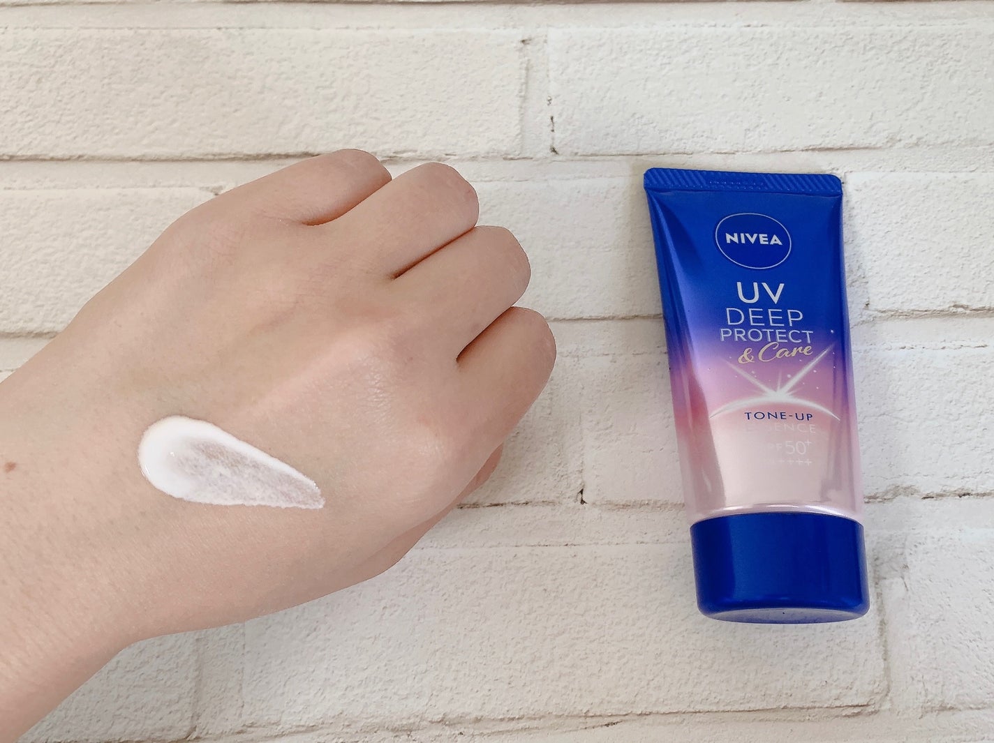 ニベアUV ディープ プロテクト&ケア トーンアップ エッセンス/ニベア/日焼け止めローションを使ったクチコミ(6枚目)