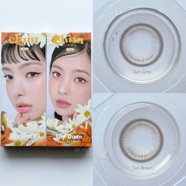 chuu LENS Lily Dazeのクチコミ「✅大人気リリーデイズシリーズからついに！
ワンデータイプ新登場✨2色比較レビュー 


🌞´-.....」（2枚目）