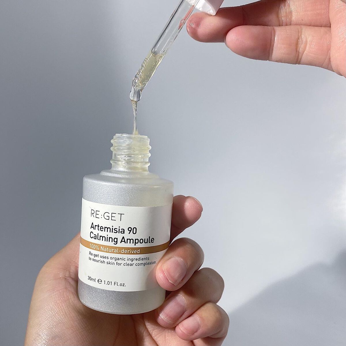 カワラヨモギ90カーミングアンプル/RE:GET/美容液を使ったクチコミ(5枚目)