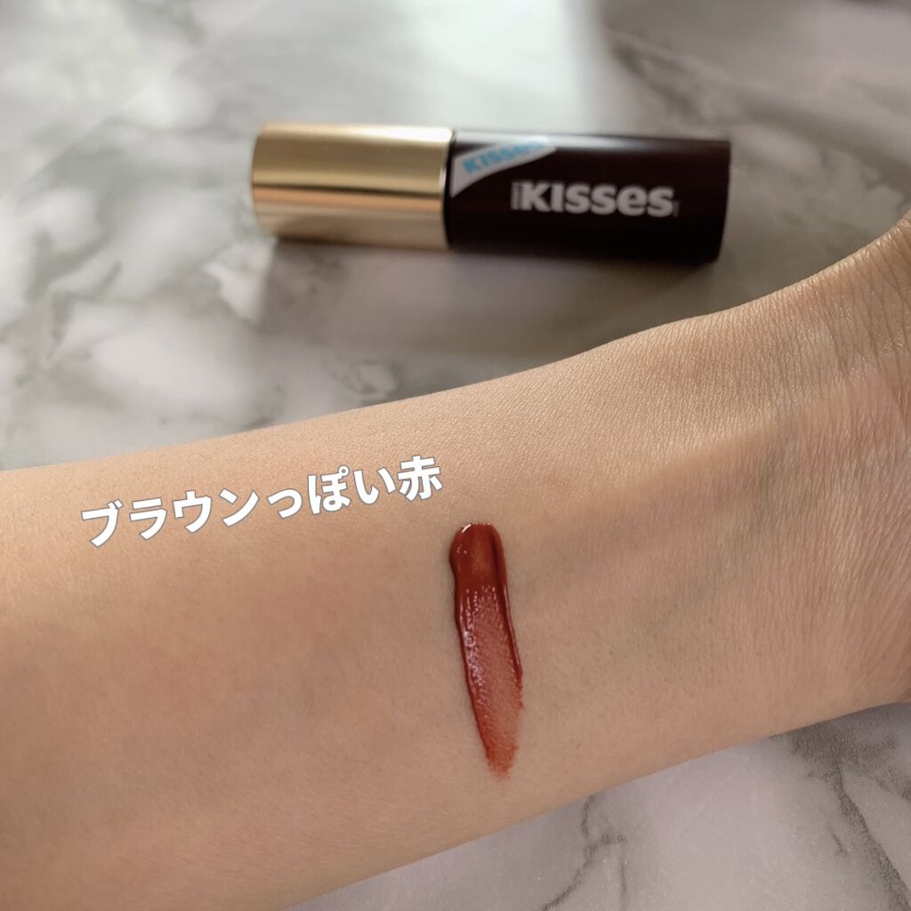 キスチョコレート ムースティント アーモンド/ETUDE/口紅を使ったクチコミ（3枚目）