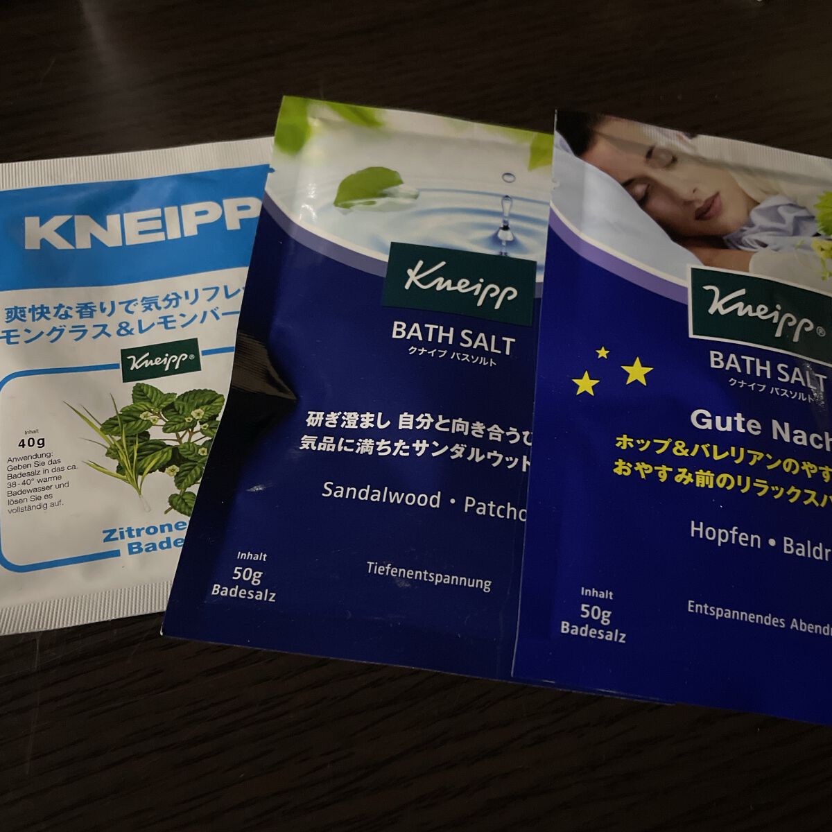 クナイプ バスソルト レモングラス&レモンバームの香り  40g/クナイプ/入浴剤を使ったクチコミ（1枚目）