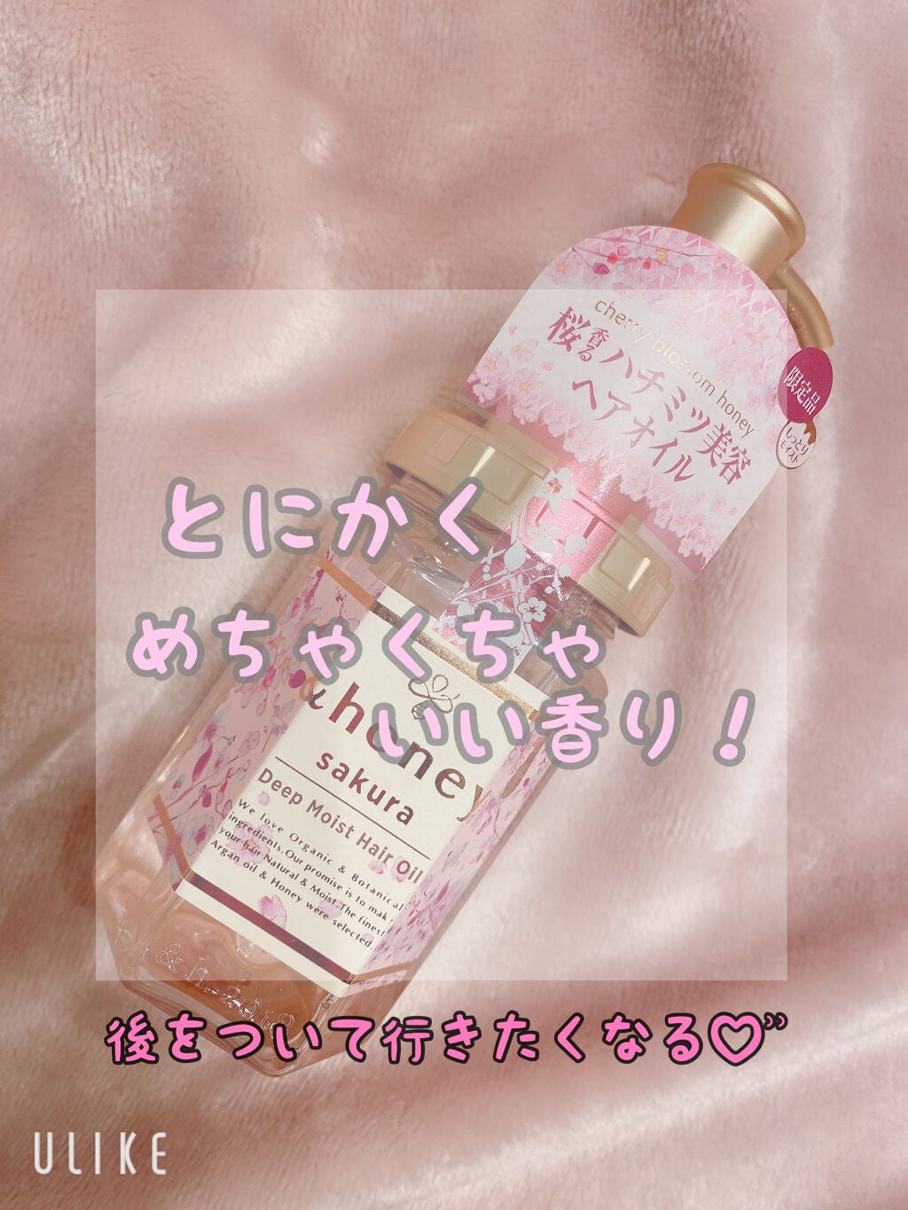 サクラ ディープモイスト ヘアオイル/&honey/ヘアオイルを使ったクチコミ(1枚目)