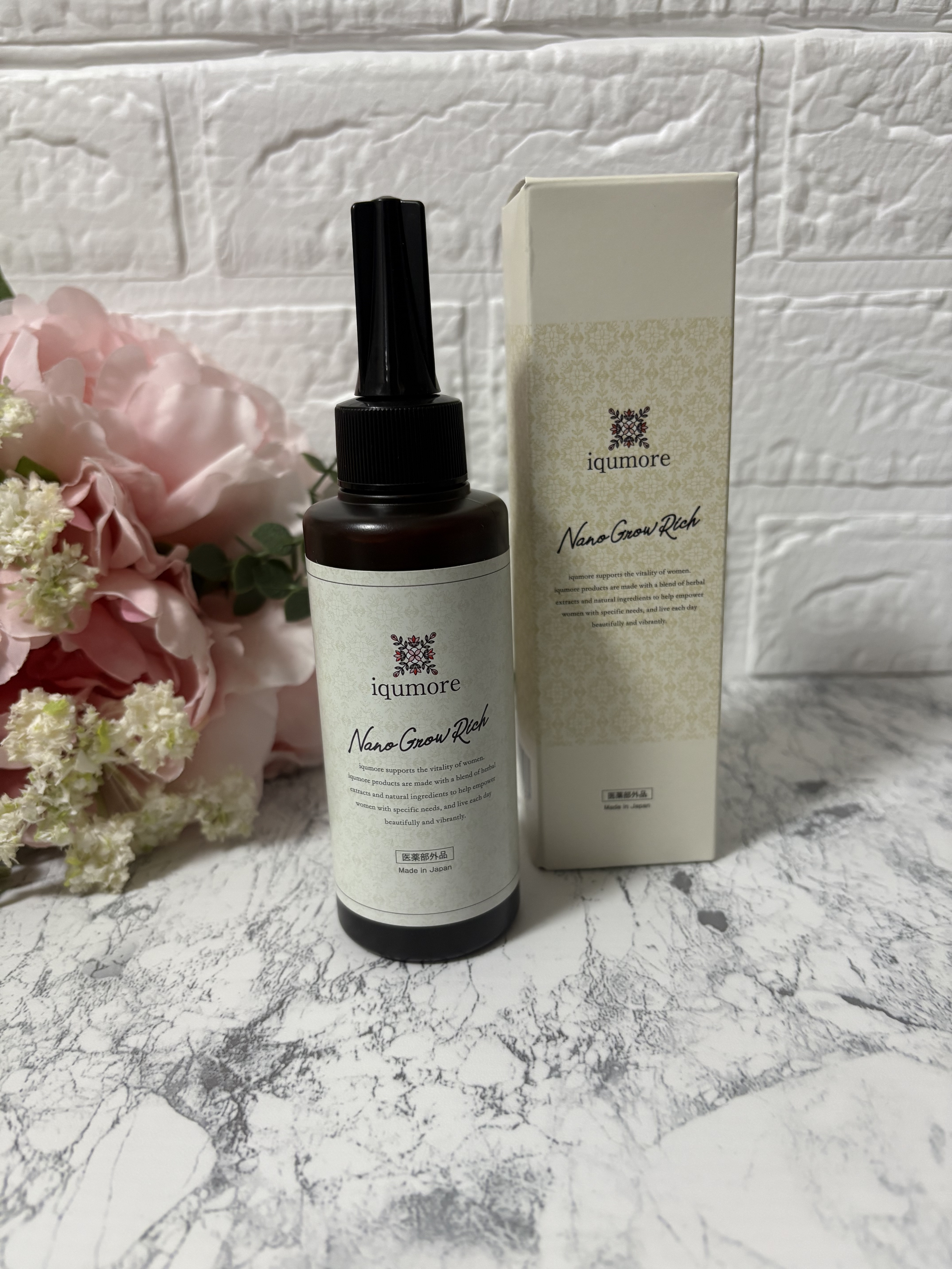 ナノグロウリッチ/iqumore/頭皮ローションを使ったクチコミ（1枚目）