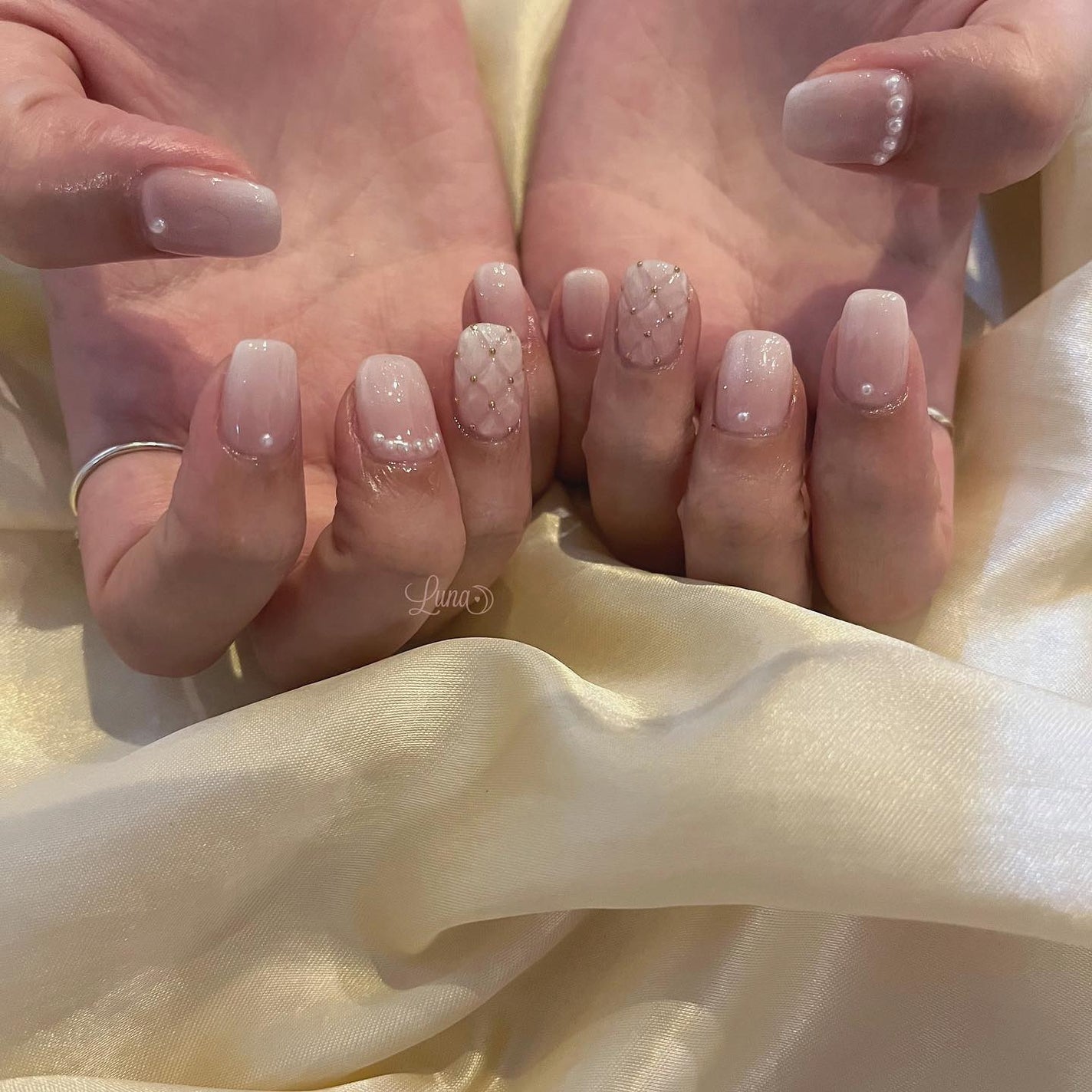 Iuna. Mizuki on LIPS 「.スペシャルプラン🤍#nail#nailstagram#gel..」(1枚目)