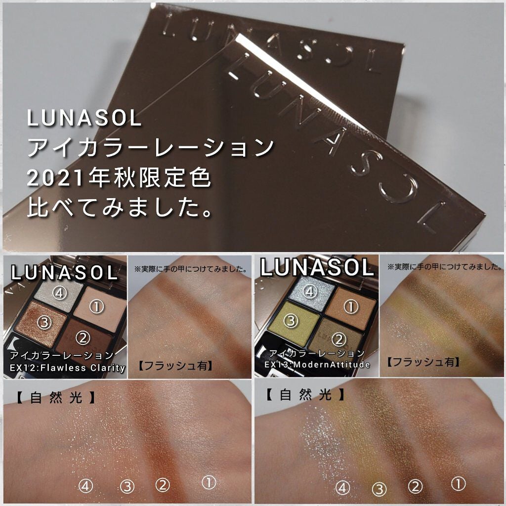 アイカラーレーション/LUNASOL/アイシャドウパレットを使ったクチコミ(3枚目)