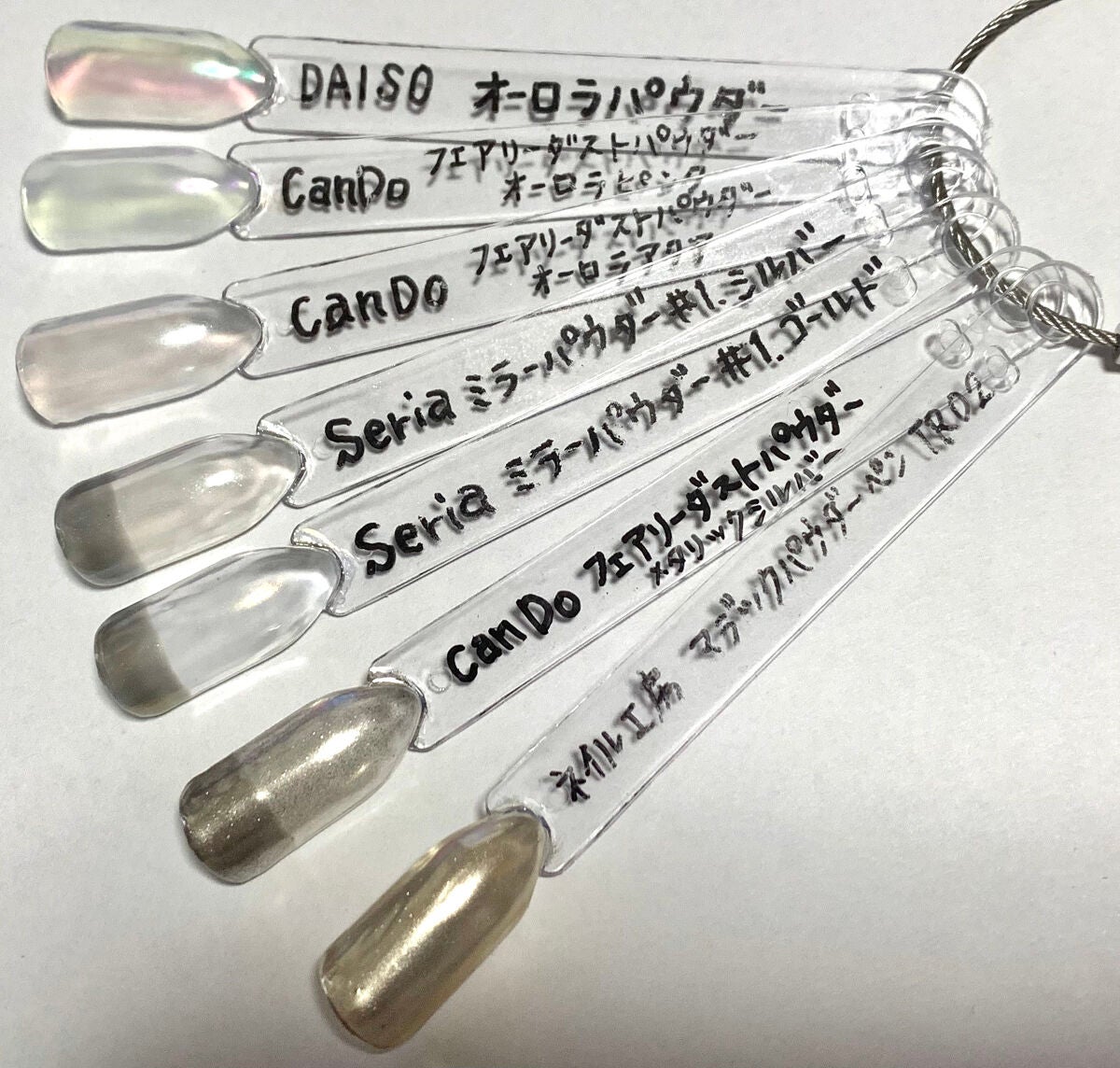 フェアリーダストパウダーオーロラピーコック/キャンドゥ/ネイルシールを使ったクチコミ(1枚目)