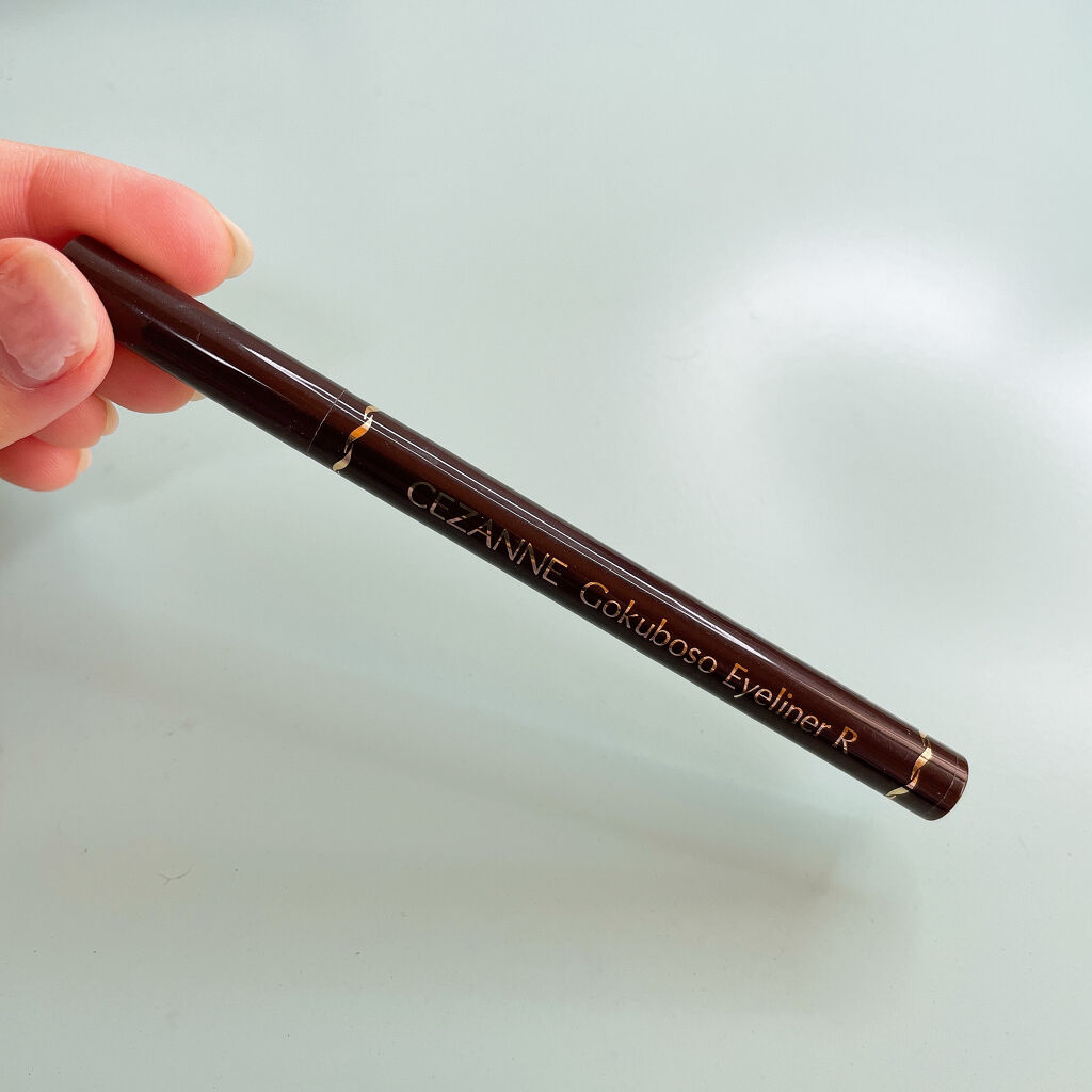 極細 アイライナーR 00 ブラウンブラック/CEZANNE/リキッドアイライナーを使ったクチコミ（2枚目）