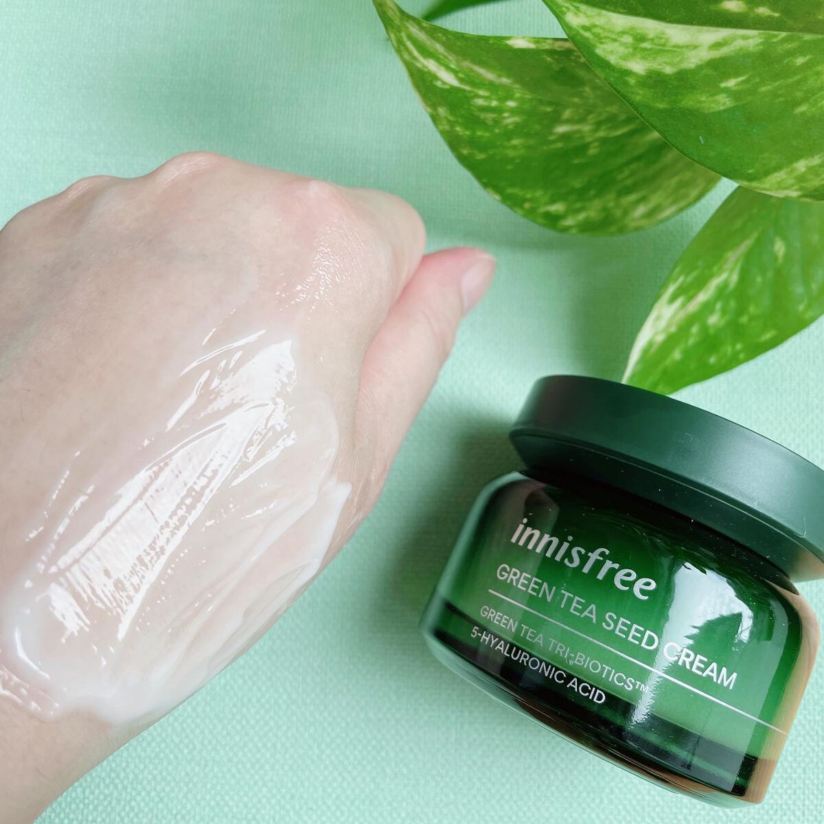 グリーンティーシード クリーム/innisfree/フェイスクリームを使ったクチコミ(4枚目)